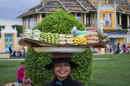 Mangiare vegetariano in Cambodge