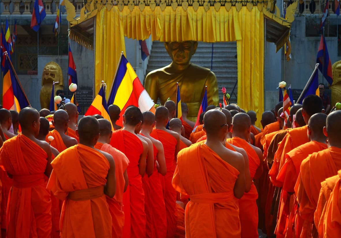 Meak Bochea per celebrare l'intronizzazione iniziale dei monaci