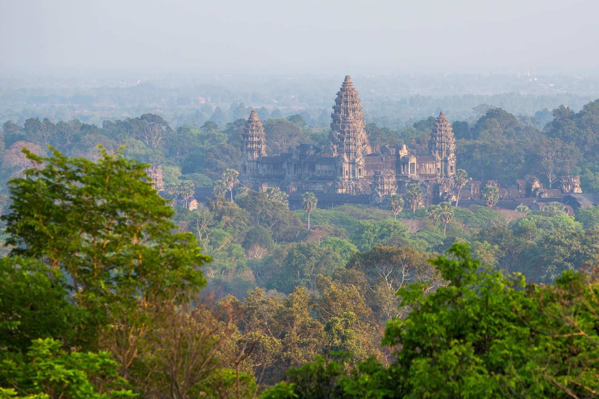 Visita dei templi di Angkor dal cielo!
